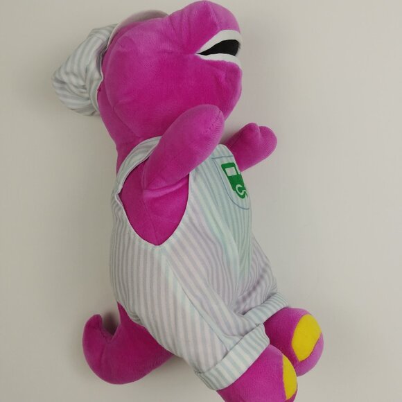 Fisher Price Barney the Dinosaur Train Conductor Plush Stuffed Animal - Picture 6 of 12